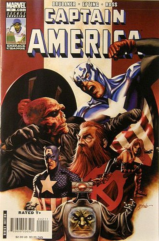Cover of Captain America (Vol 5) #42. One of 250,000 Vintage American Comics on sale from Krypton!