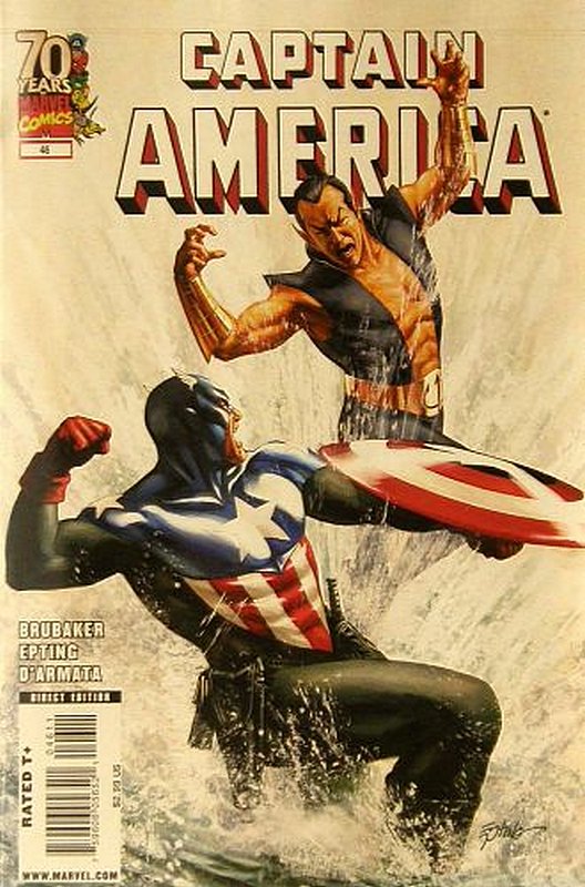 Cover of Captain America (Vol 5) #46. One of 250,000 Vintage American Comics on sale from Krypton!