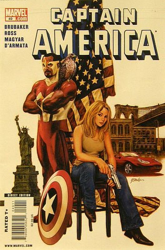 Cover of Captain America (Vol 5) #49. One of 250,000 Vintage American Comics on sale from Krypton!