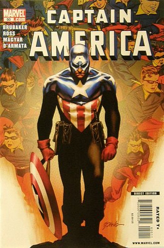 Cover of Captain America (Vol 5) #50. One of 250,000 Vintage American Comics on sale from Krypton!