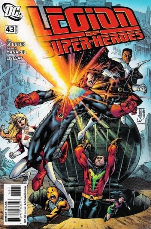 Cover of Legion of Super-Heroes (Vol 4) #43. One of 250,000 Vintage American Comics on sale from Krypton!