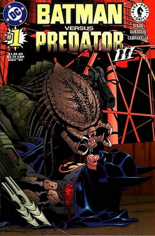 Cover of Batman vs Predator III Bloodties (1997 Ltd) #1. One of 250,000 Vintage American Comics on sale from Krypton!
