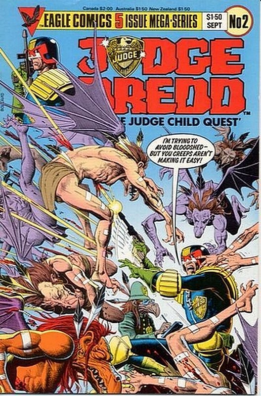 Cover of Judge Dredd: Judge Child Quest (1984 Ltd) #2. One of 250,000 Vintage American Comics on sale from Krypton!