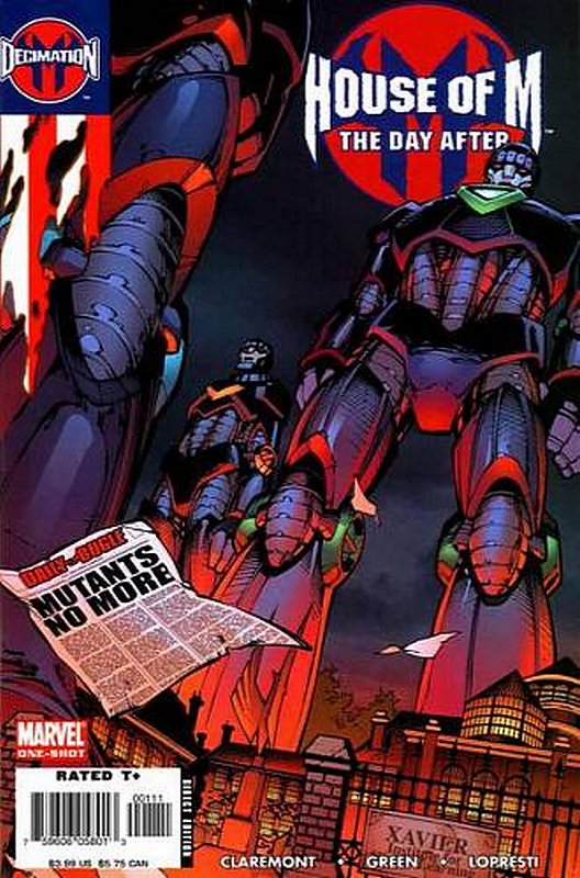 Cover of Decimation: House of M - The Day After #1. One of 250,000 Vintage American Comics on sale from Krypton!