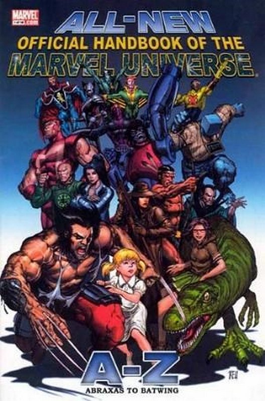 Cover of All New Handbook of the Marvel Universe A-Z #1. One of 250,000 Vintage American Comics on sale from Krypton!