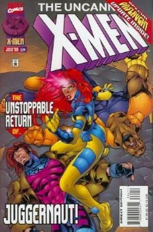 Cover of Uncanny X-Men (Vol 1) #334. One of 250,000 Vintage American Comics on sale from Krypton!