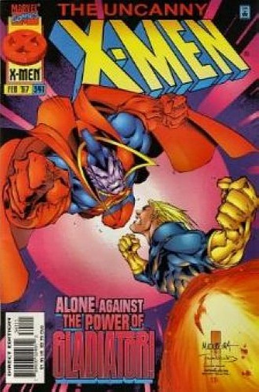 Cover of Uncanny X-Men (Vol 1) #341. One of 250,000 Vintage American Comics on sale from Krypton!