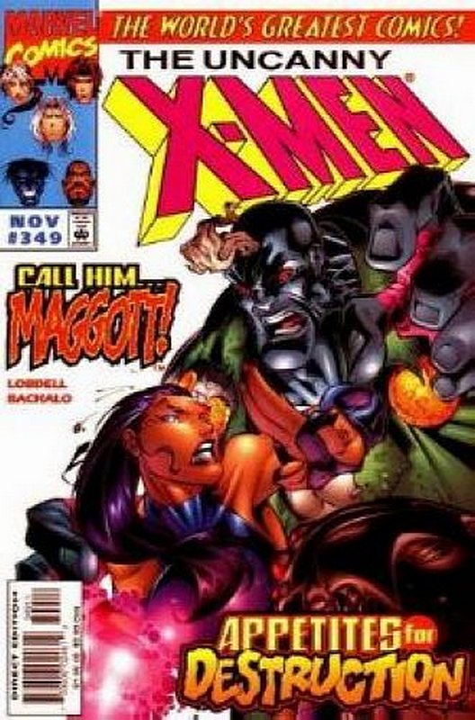 Cover of Uncanny X-Men (Vol 1) #349. One of 250,000 Vintage American Comics on sale from Krypton!