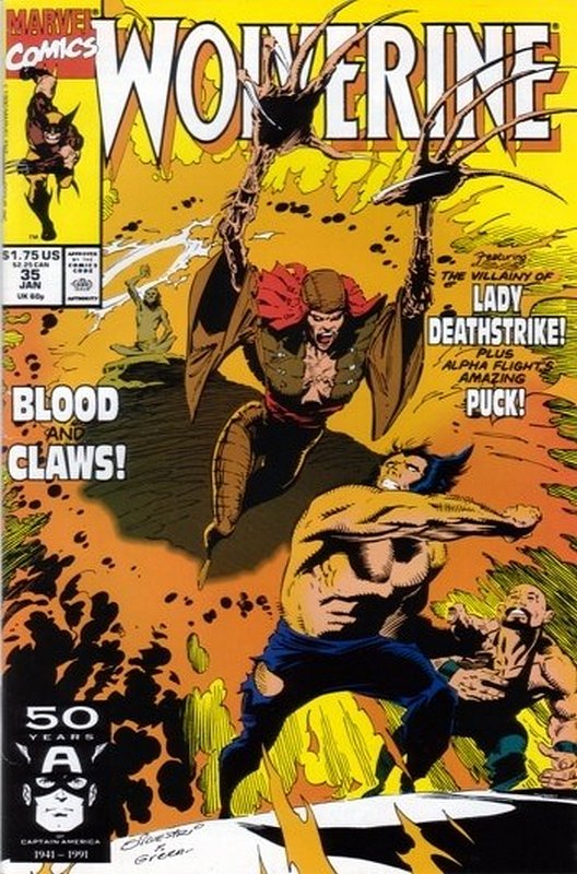 Cover of Wolverine (Vol 1) #35. One of 250,000 Vintage American Comics on sale from Krypton!