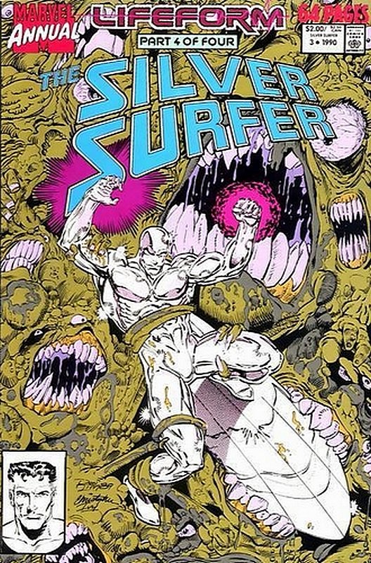 Cover of Silver Surfer Annual #3. One of 250,000 Vintage American Comics on sale from Krypton!