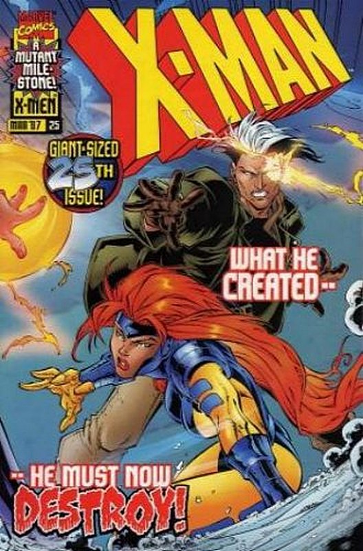 Cover of X-Man #25. One of 250,000 Vintage American Comics on sale from Krypton!
