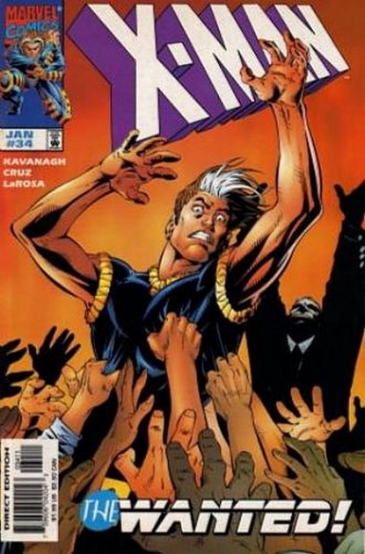 Cover of X-Man #34. One of 250,000 Vintage American Comics on sale from Krypton!