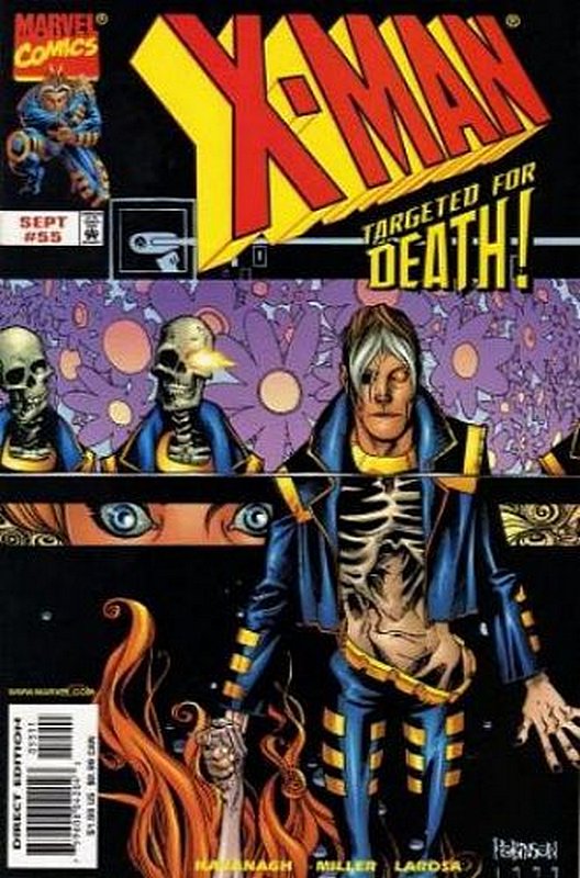 Cover of X-Man #55. One of 250,000 Vintage American Comics on sale from Krypton!