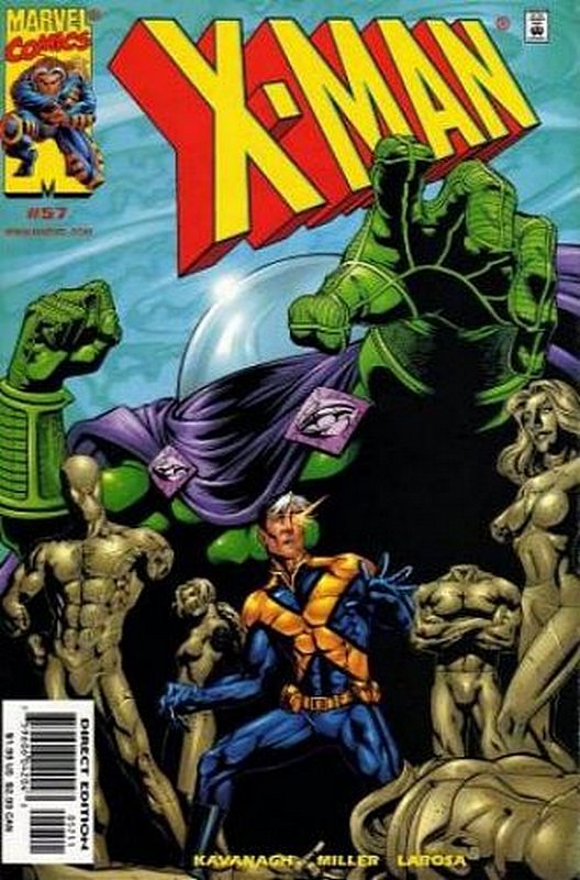 Cover of X-Man #57. One of 250,000 Vintage American Comics on sale from Krypton!