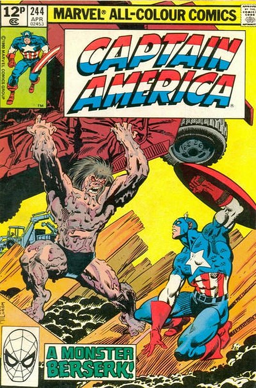 Cover of Captain America (Vol 1) #244. One of 250,000 Vintage American Comics on sale from Krypton!