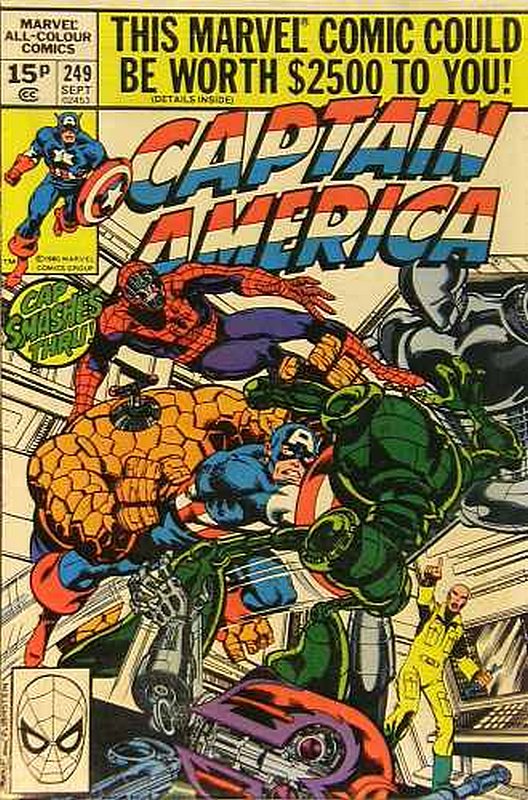 Cover of Captain America (Vol 1) #249. One of 250,000 Vintage American Comics on sale from Krypton!