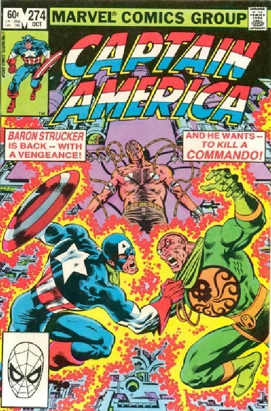 Cover of Captain America (Vol 1) #274. One of 250,000 Vintage American Comics on sale from Krypton!