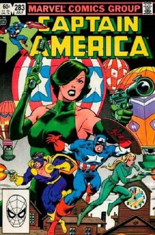 Cover of Captain America (Vol 1) #283. One of 250,000 Vintage American Comics on sale from Krypton!