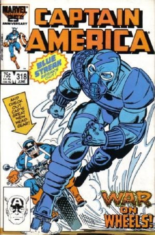 Cover of Captain America (Vol 1) #318. One of 250,000 Vintage American Comics on sale from Krypton!