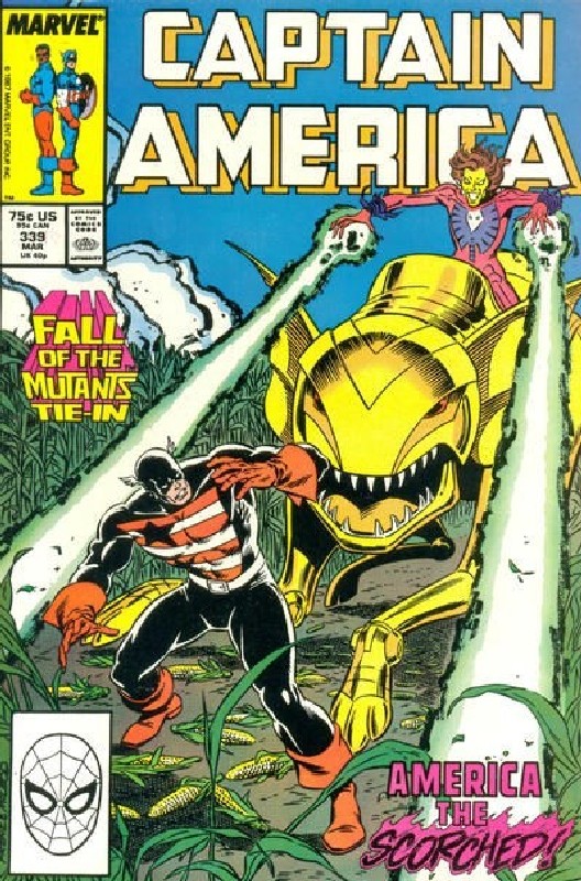 Cover of Captain America (Vol 1) #339. One of 250,000 Vintage American Comics on sale from Krypton!