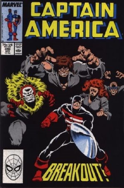 Cover of Captain America (Vol 1) #340. One of 250,000 Vintage American Comics on sale from Krypton!