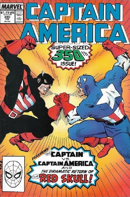 Cover of Captain America (Vol 1) #350. One of 250,000 Vintage American Comics on sale from Krypton!