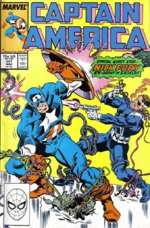 Cover of Captain America (Vol 1) #351. One of 250,000 Vintage American Comics on sale from Krypton!