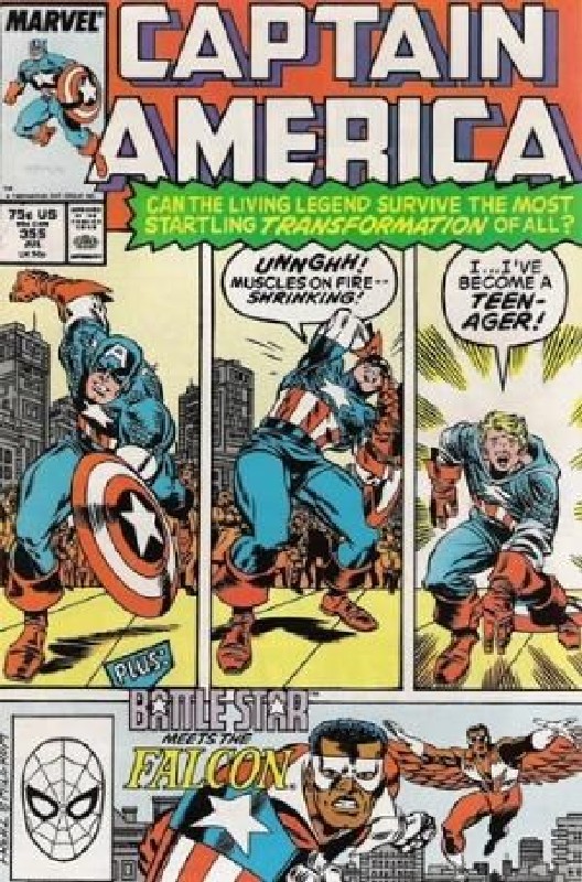 Cover of Captain America (Vol 1) #355. One of 250,000 Vintage American Comics on sale from Krypton!
