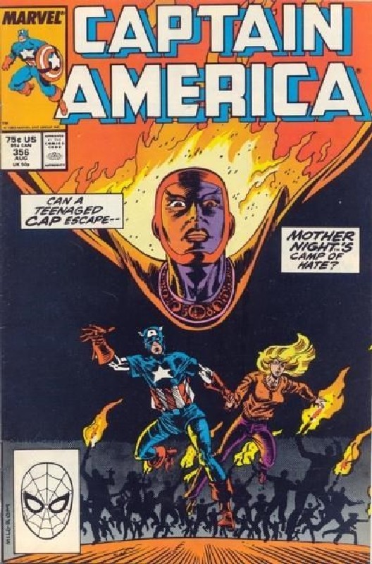 Cover of Captain America (Vol 1) #356. One of 250,000 Vintage American Comics on sale from Krypton!