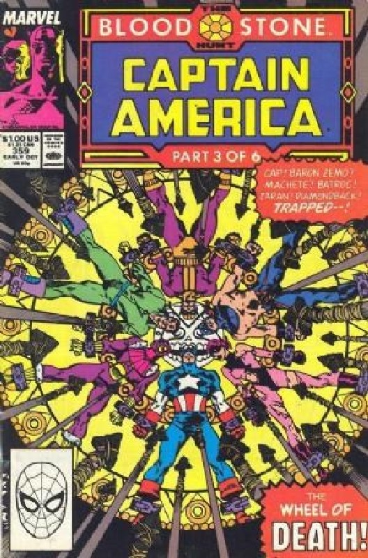 Cover of Captain America (Vol 1) #359. One of 250,000 Vintage American Comics on sale from Krypton!