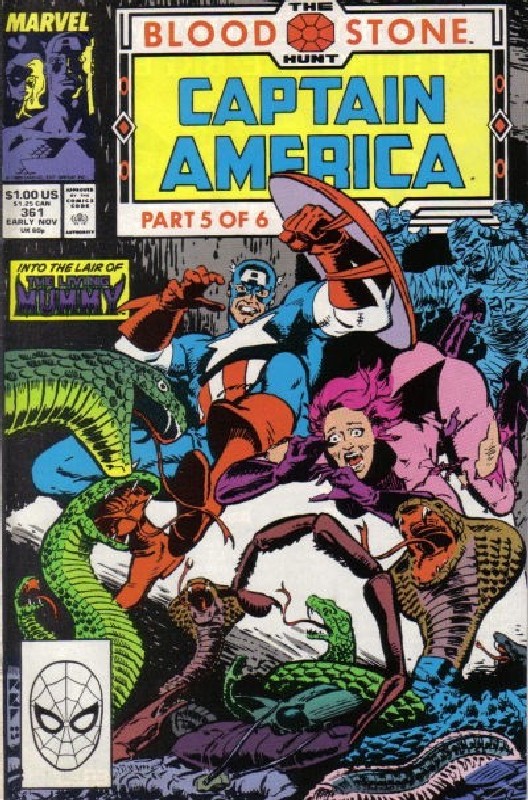 Cover of Captain America (Vol 1) #361. One of 250,000 Vintage American Comics on sale from Krypton!