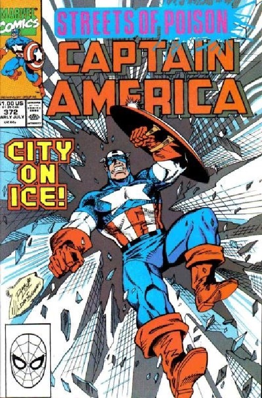 Cover of Captain America (Vol 1) #372. One of 250,000 Vintage American Comics on sale from Krypton!