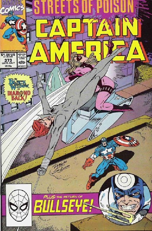 Cover of Captain America (Vol 1) #373. One of 250,000 Vintage American Comics on sale from Krypton!