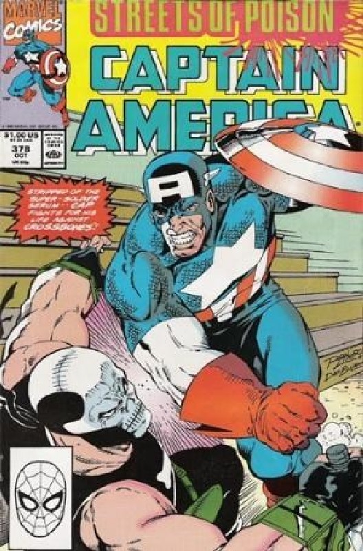Cover of Captain America (Vol 1) #378. One of 250,000 Vintage American Comics on sale from Krypton!