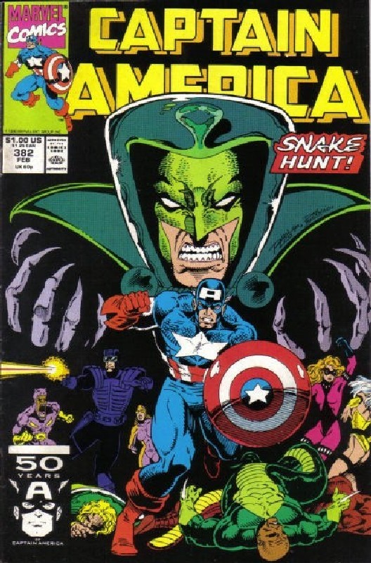 Cover of Captain America (Vol 1) #382. One of 250,000 Vintage American Comics on sale from Krypton!