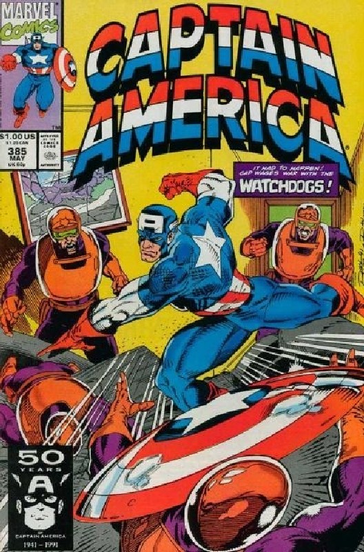 Cover of Captain America (Vol 1) #385. One of 250,000 Vintage American Comics on sale from Krypton!