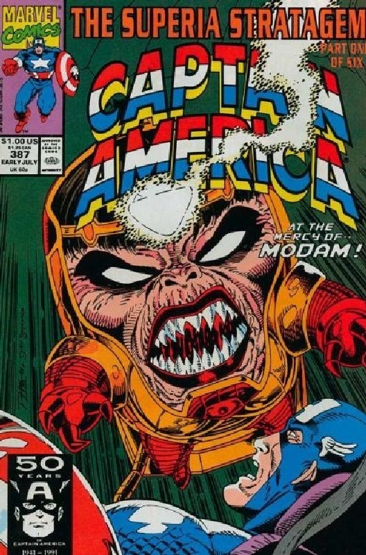 Cover of Captain America (Vol 1) #387. One of 250,000 Vintage American Comics on sale from Krypton!