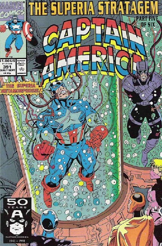 Cover of Captain America (Vol 1) #391. One of 250,000 Vintage American Comics on sale from Krypton!