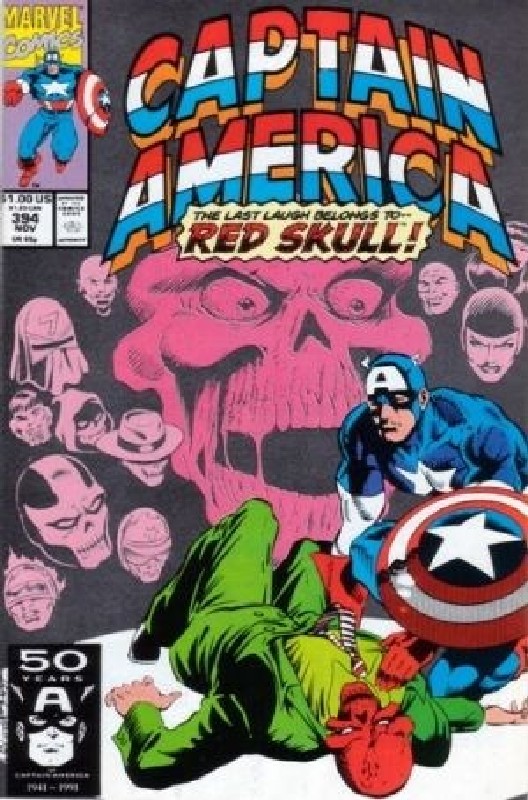 Cover of Captain America (Vol 1) #394. One of 250,000 Vintage American Comics on sale from Krypton!