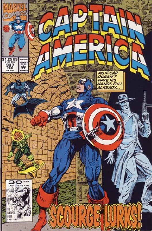Cover of Captain America (Vol 1) #397. One of 250,000 Vintage American Comics on sale from Krypton!