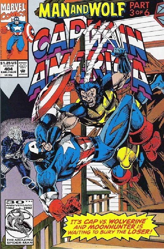 Cover of Captain America (Vol 1) #404. One of 250,000 Vintage American Comics on sale from Krypton!