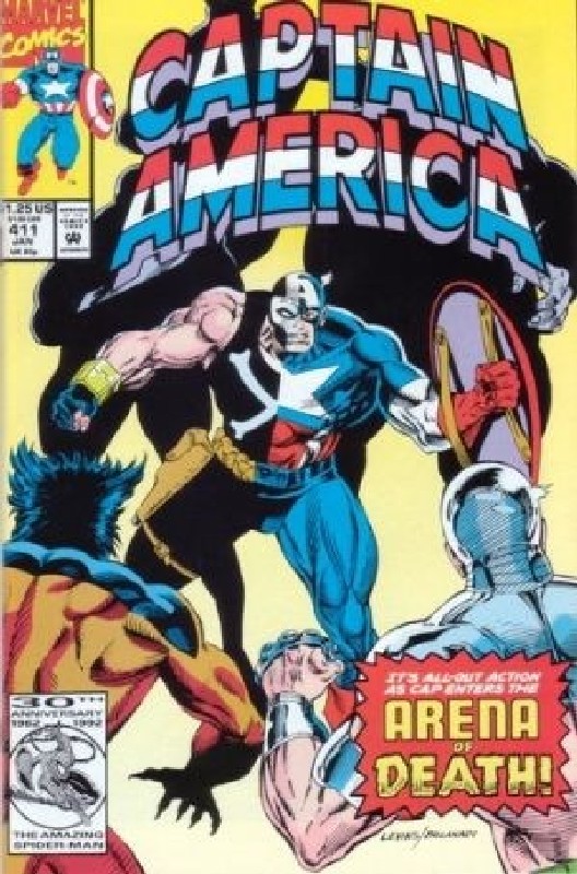 Cover of Captain America (Vol 1) #411. One of 250,000 Vintage American Comics on sale from Krypton!