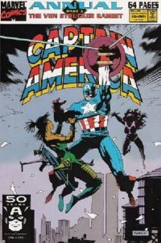 Cover of Captain America Annual #10. One of 250,000 Vintage American Comics on sale from Krypton!