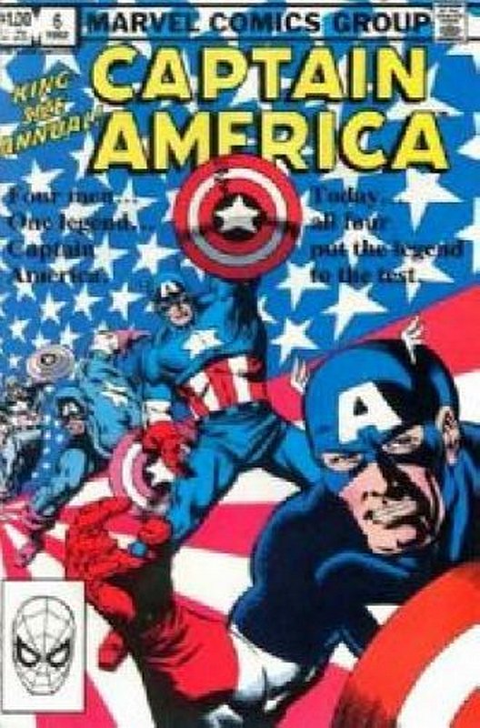 Cover of Captain America Annual #6. One of 250,000 Vintage American Comics on sale from Krypton!