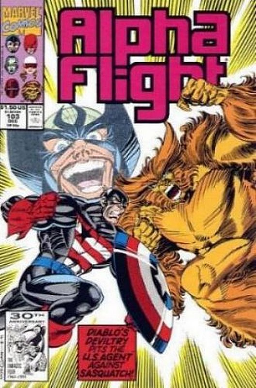 Cover of Alpha Flight (Vol 1) #103. One of 250,000 Vintage American Comics on sale from Krypton!