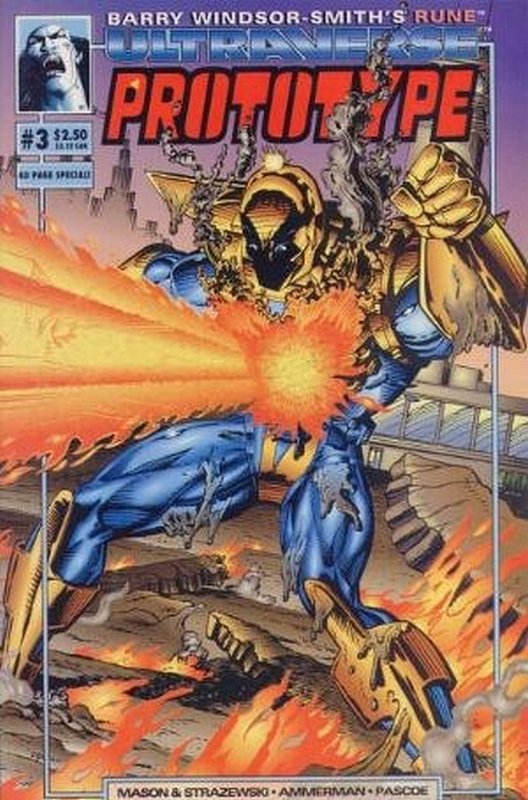 Cover of Prototype (Vol 1) (Malibu) #3. One of 250,000 Vintage American Comics on sale from Krypton!