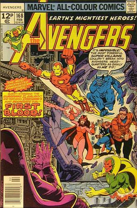 Cover of Avengers (Vol 1) #168. One of 250,000 Vintage American Comics on sale from Krypton!