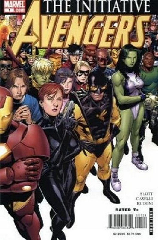 Cover of Avengers: Initiative (Vol 1) #1. One of 250,000 Vintage American Comics on sale from Krypton!