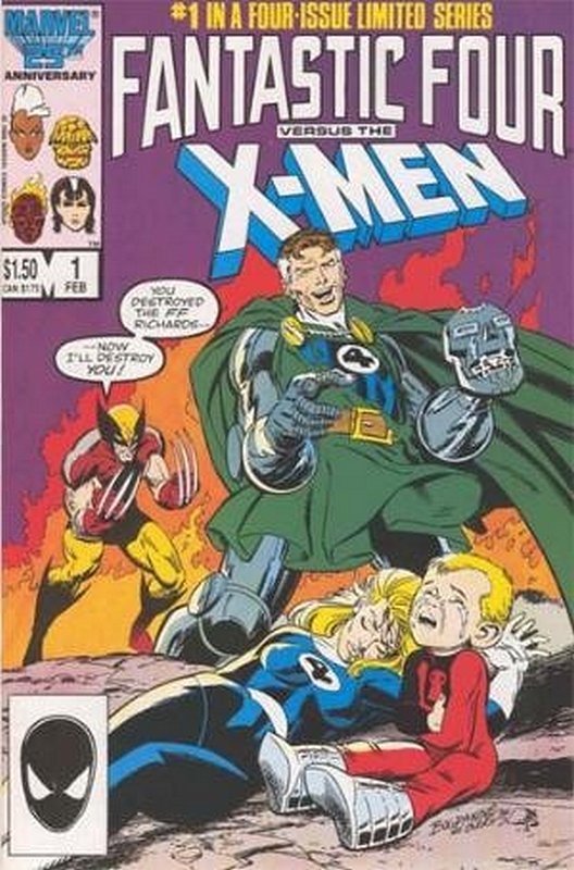 Cover of Fantastic Four vs X-Men (1987 Ltd) #1. One of 250,000 Vintage American Comics on sale from Krypton!