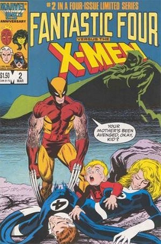 Cover of Fantastic Four vs X-Men (1987 Ltd) #2. One of 250,000 Vintage American Comics on sale from Krypton!